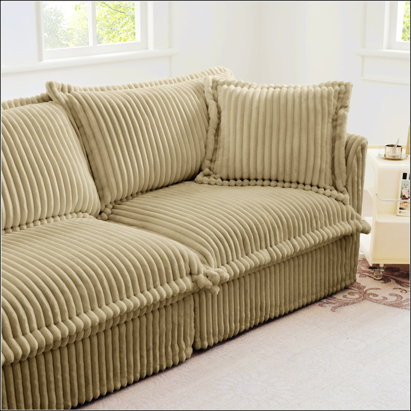 Canapé Koala avec un coussin, une assise confortable et élégante pour les salons modernes., Chameau