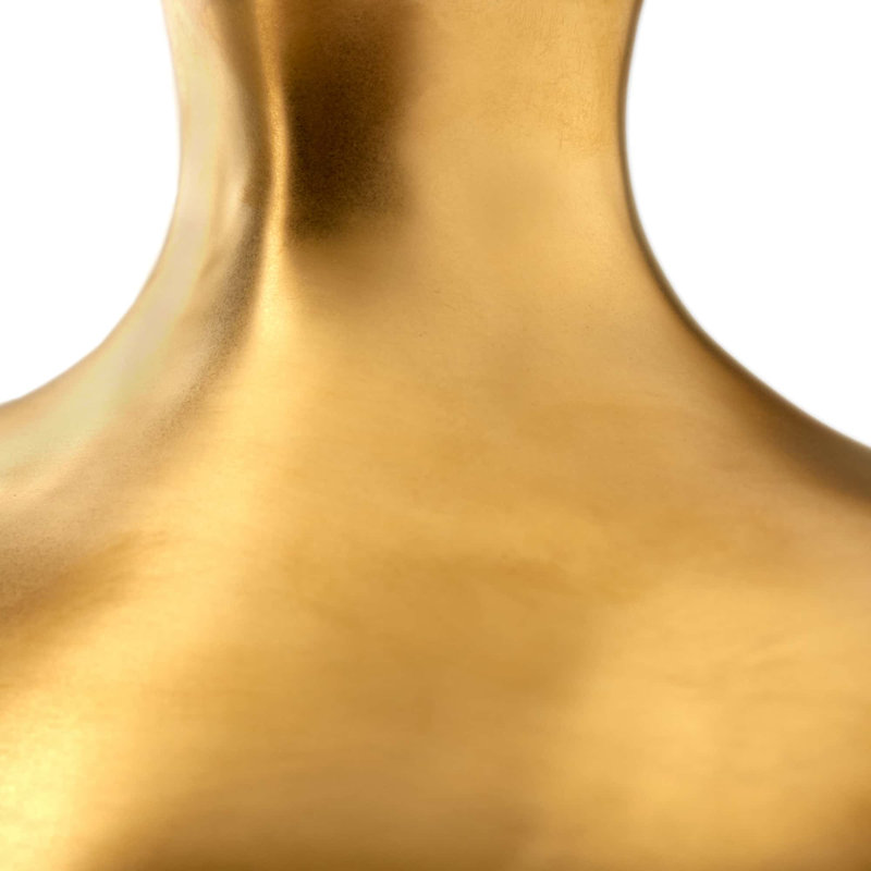 Tilbury Handmade Ceramic / Porcelain Table Vase, Gold
