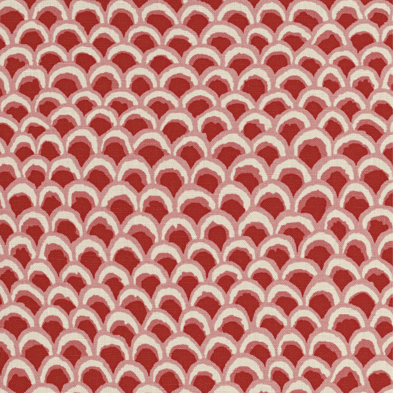 Louverne Pave II Performance Fabric, Red