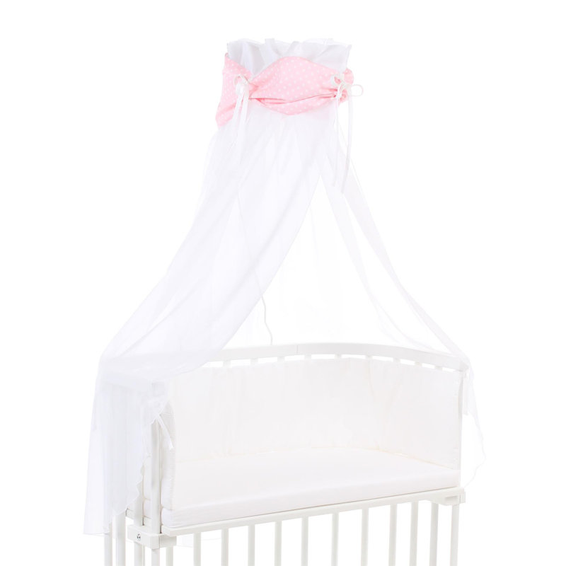 Stars Bed Canopy, Pink/White