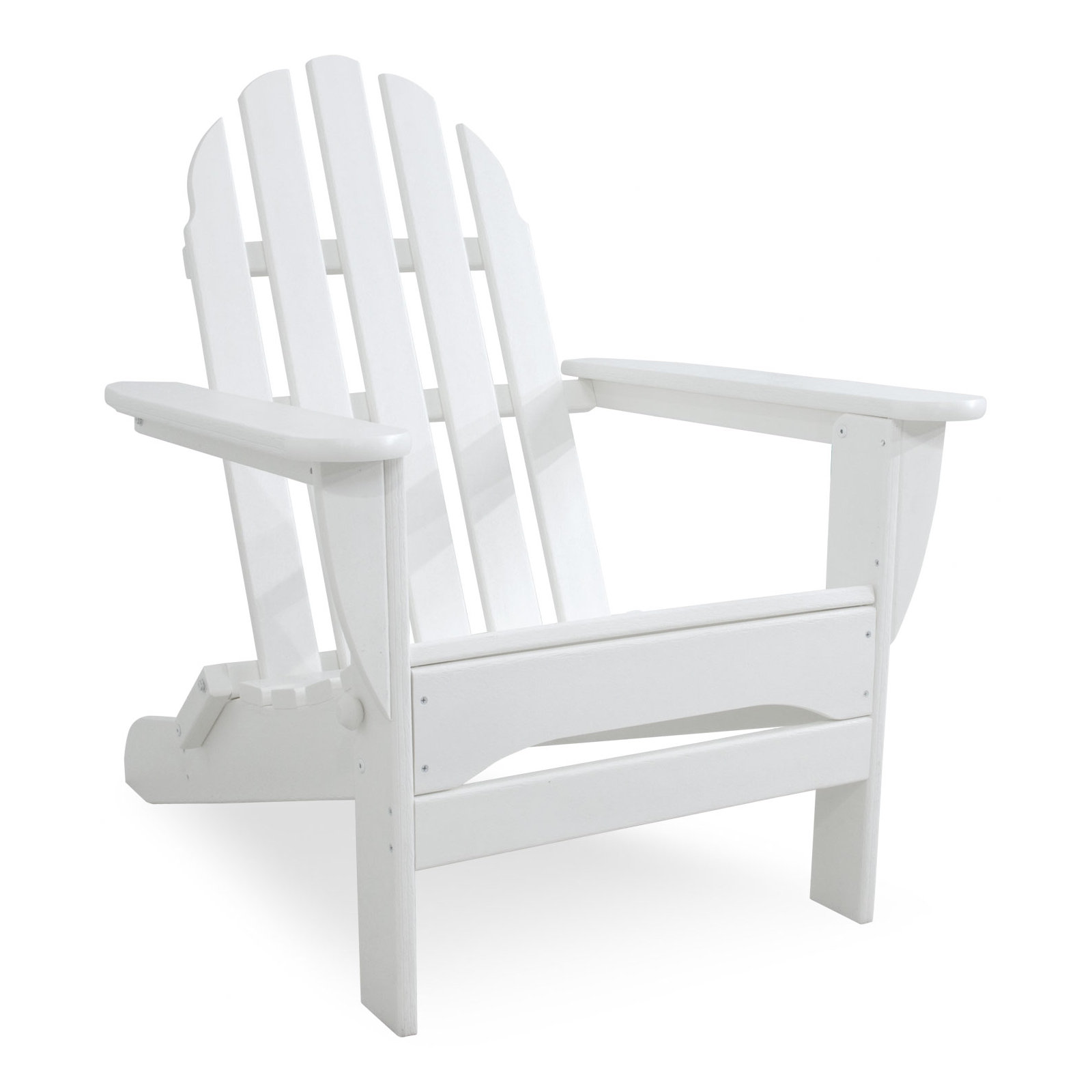 POLYWOOD Classics Folding Adirondack, White