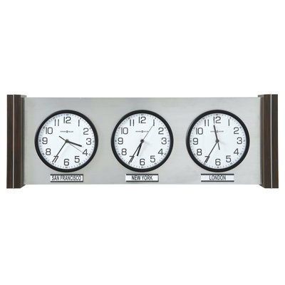 Sienna Wall Clock, Silver