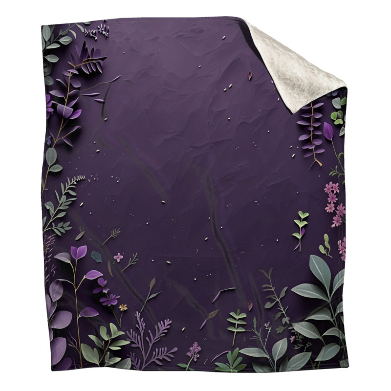 Jeté Floral, 50in W x 60in H