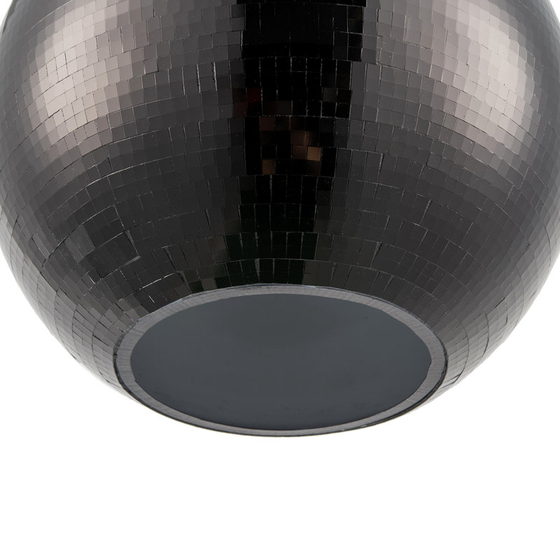 23cm H Plaster Round Pendant Shade ( No Direct Attachment Method ), Black