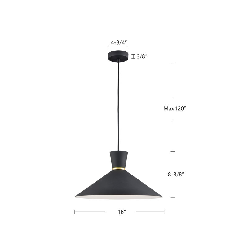 Vanderbilt 1 - Light Pendant, White/Gold, White/Gold
