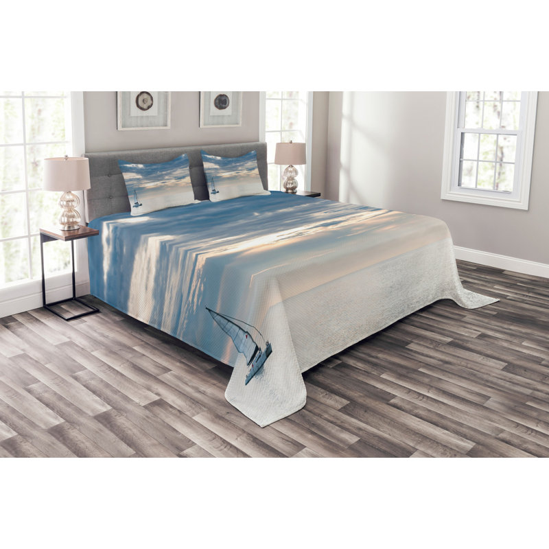 Bedspread Set with Cushion Cover, 220 x 264 cm