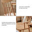 Chaise en chêne massif au fini naturel