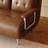 43.3" Modern Convertible Sleeper Sofa Bed In Oil-Waxed Leather For Living Room & Apartment Use