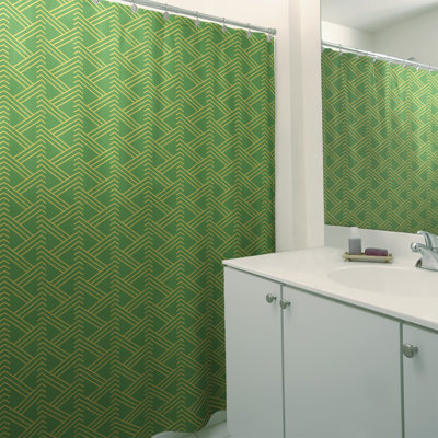 Rideau de douche simple Classic Zig Zag