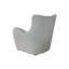 Chaise pivotante en tissu de couleur zinc recouverte de gris, conception transitionnelle, l 33 po x P 36 po, H 73 po, hauteur, largeur, profondeur, conception