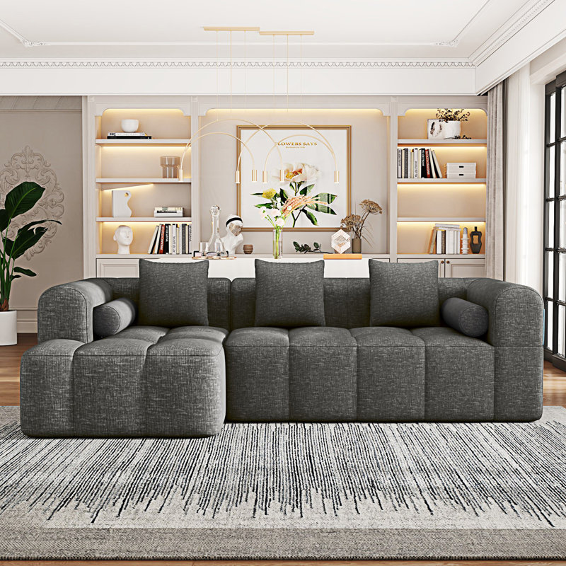 Sectional Sofa, Full-Compressed Sofa, Modular Sofa Couch
