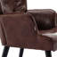 Chaise avec accoudoirs en cuir Schum-730014974