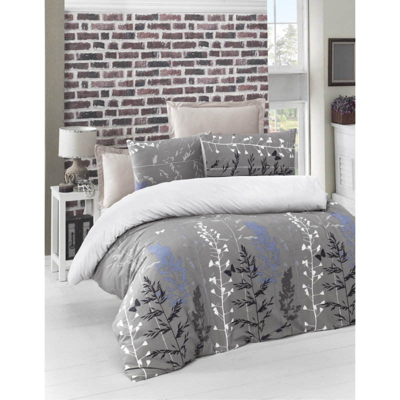 Ensemble de housse de couette Amoah, Housse de couette 55 po x 79 po + 1 taie d'oreille