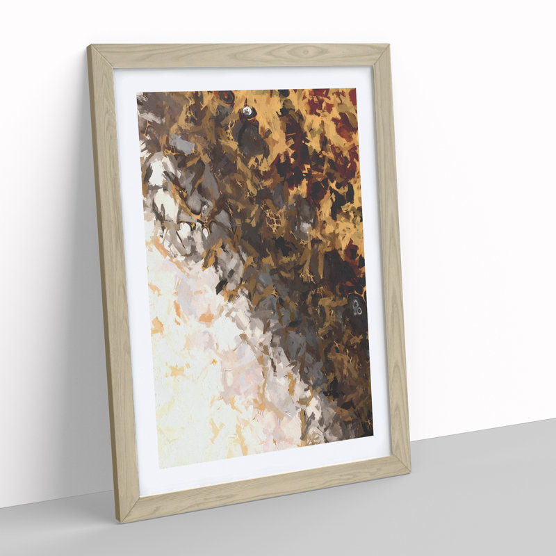 View Of The Shadows - Print, Oak Picture Frame, White, 66cm H x 48cm W