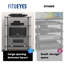 Modern Audio Cabinet With 4 Tier Glass Shelf