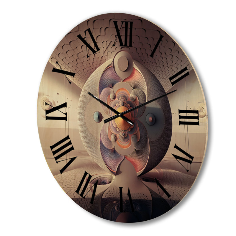 Horloge murale en bois massif Summersville, Moyenne