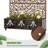 47" H x 47" W x 16" D Outdoor Metal Planter Box with Trellis Decor Raised Garden Bed with Lattice Panel and Wheels for Patio-27100850-27100863