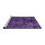 Tapis carré multicolore tissé à la machine Aiiva
