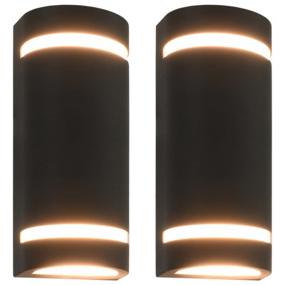 Newbill Outdoor Wall Lights 35 W Black Half-round