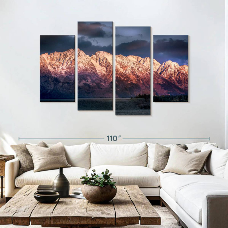 Alvord Grand Teton, aube hivernale, H 54 po x l 84 po