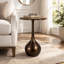 Table d'appoint en marbre pour chambre Ernstfried-115942470