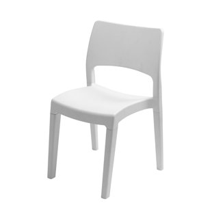 Chaise d'appoint empilable pour patio