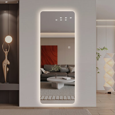 63" x 24" Rectangular Backlit Dressing Mirror with 3 Color Temperatures