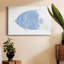 Toile tendue bleue et blanche avec poissons tropicaux-1728556583
