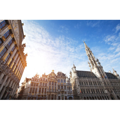 Architecture Of Brussels by Anyaberkut - Wrapped Canvas Print