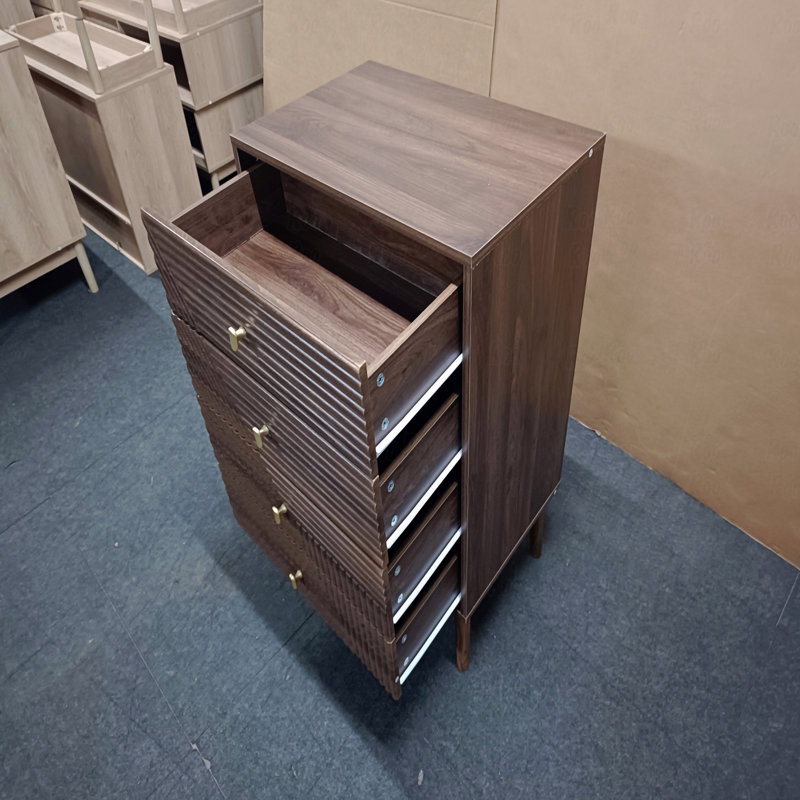 Commode 4 tiroirs, commode garde-robe moderne, armoire de rangement en bois (commode), armoire de rangement (commode)