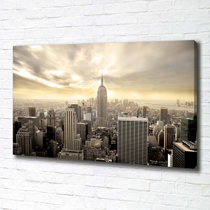 Manhattan New York - Wrapped Canvas Print