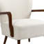 Fauteuil à cadre en bois, fauteuil d'appoint moderne pour le salon