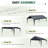 Carports 12x20 heavy duty, Rainproof & UV Protected Garage Top Tarp Shelter Cover, Outdoor Portable Garage for Car, Boat Tent, Gray/White/Yellow-107659923