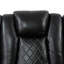Fauteuil inclinable électrique en similicuir de 37,5 po de large avec port USB - Noir-133343796