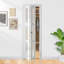 Porte de grange pliante en verre givré pliable 3-Lite avec trousse de quincaillerie d'installation-108212761-108212764