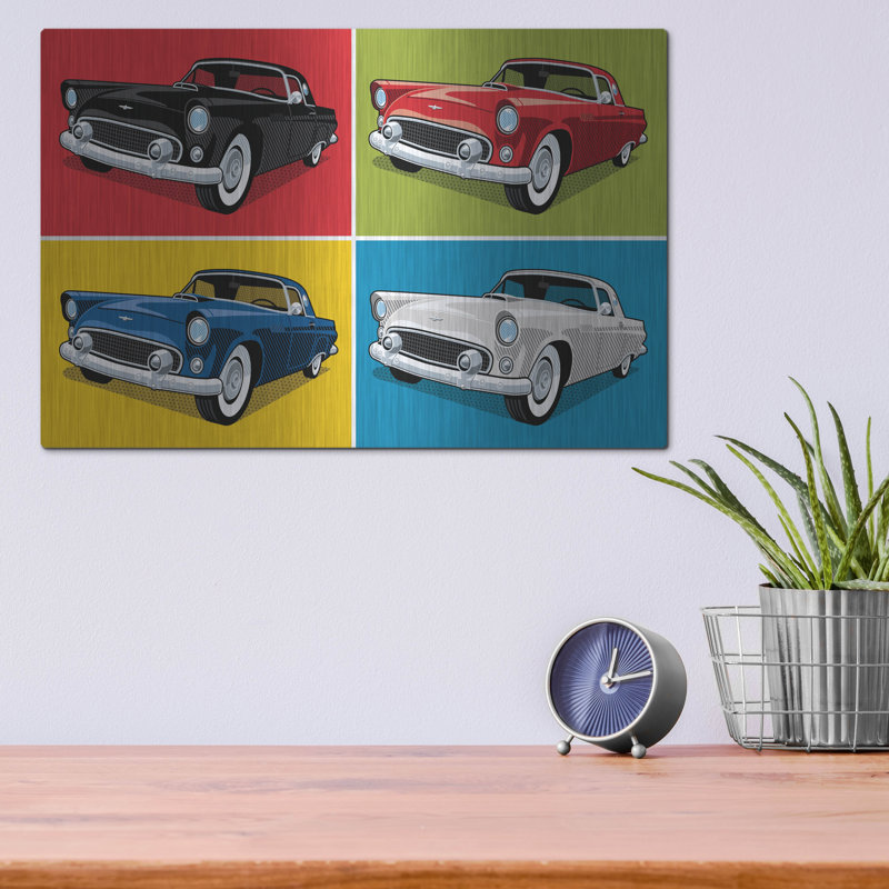 «1956 Thunderbird Classic Car» par Ron Magnes, H 12 po x l 16 po