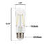 Ampoule DEL à filament transparent T10 de 3,5 watts (équivalent à 60 watts) Westinghouse Lighting, base moyenne, paquet de 6