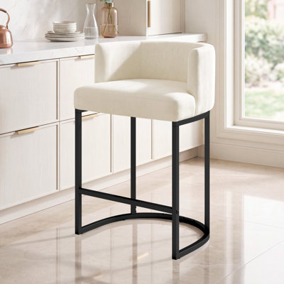 Tabouret de bar 25,2 po Beige