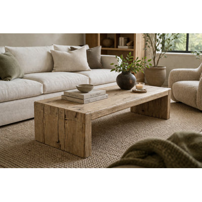 Approx.60 Inches Taranto Coffee Table Weathered Natural