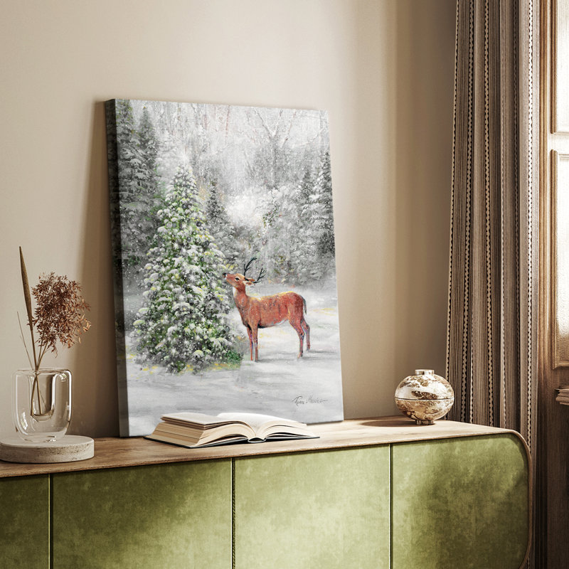 Hiver hivernal - galerie Cavas sur mesure, H 18 po x l 12 po