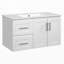 Meuble-lavabo mural 36 po avec 2 tiroirs-151635550