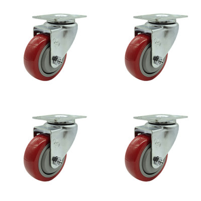 Polyurethane Wheel Swivel Top Plate Caster