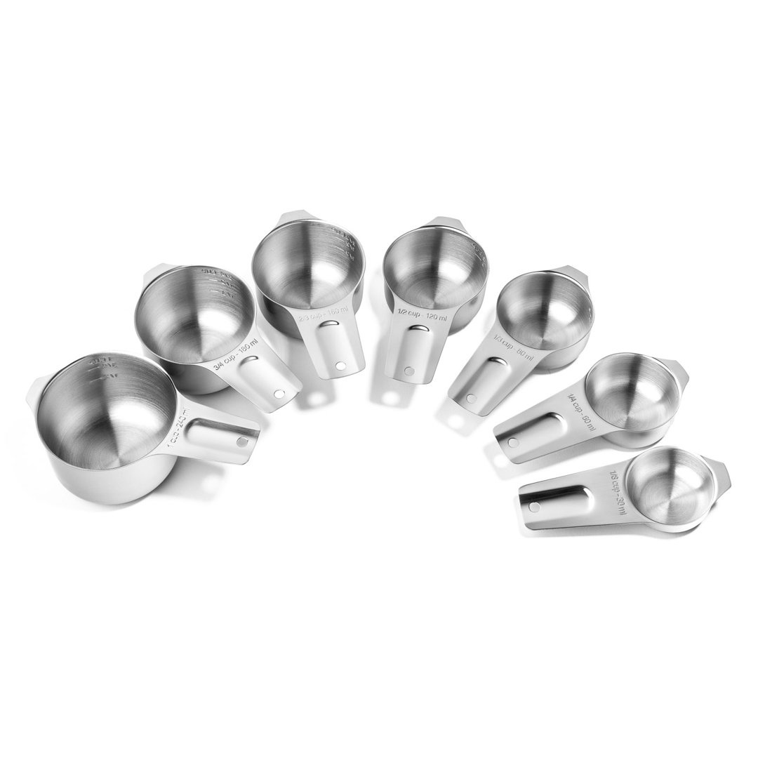 Last Confection 7 -Piece Stainless Steel Measuring Cup Set Last Confection