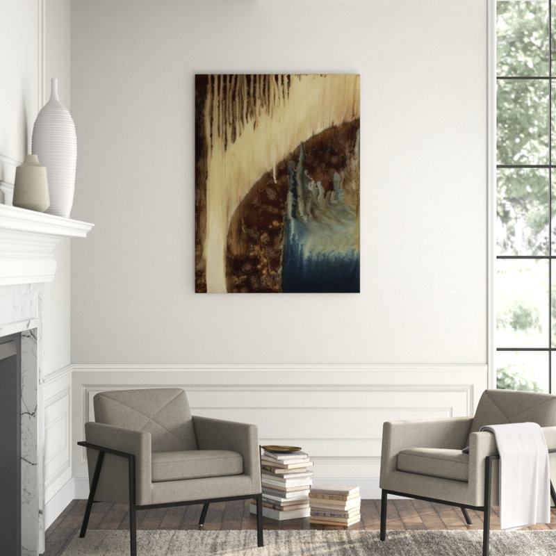 Aim Up I Painting by Blakely Bering, Marble Glaze (on Giclee Canvas), 53" H x 40" W