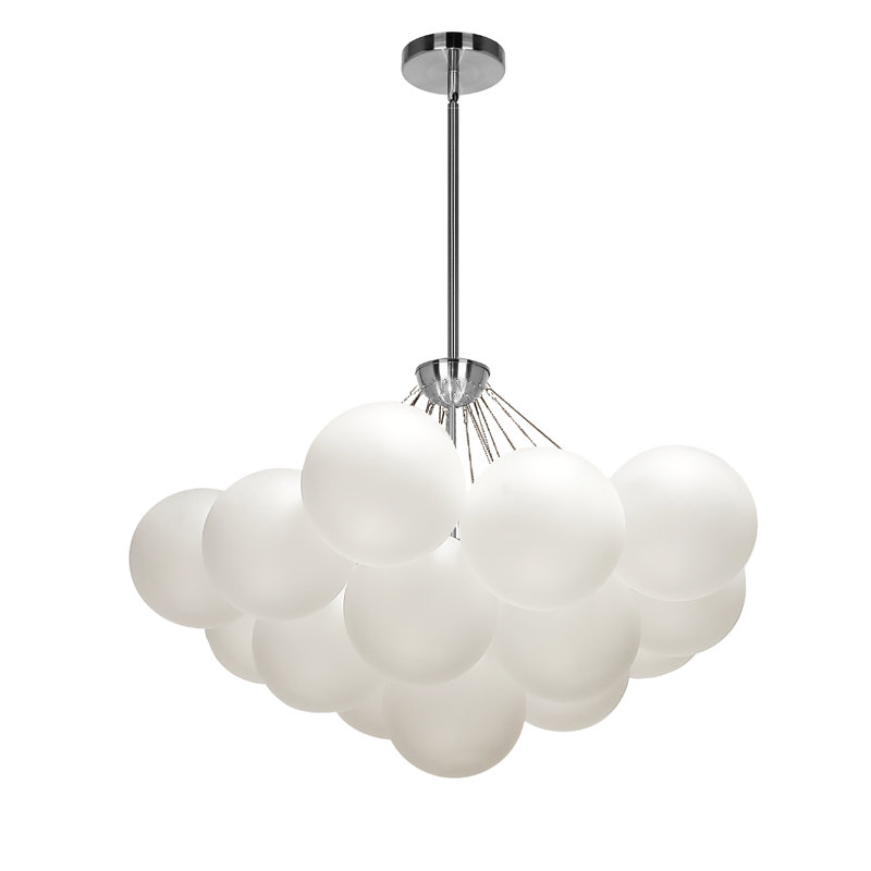 Miles 4 Light Chandelier, Polished Chrome