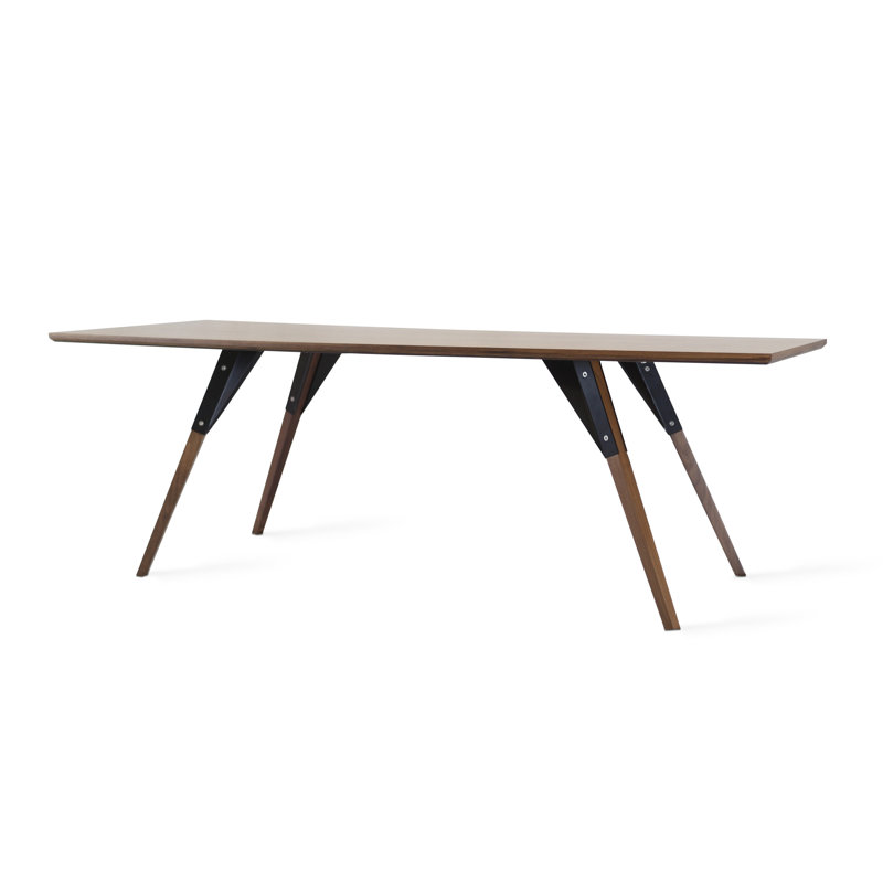 Table basse clarke, H 18 po x l 54 po x P 23 po, Noir, Noyer