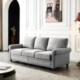 Grey Fabric With Storage And Strong Metal Frame High Foam In