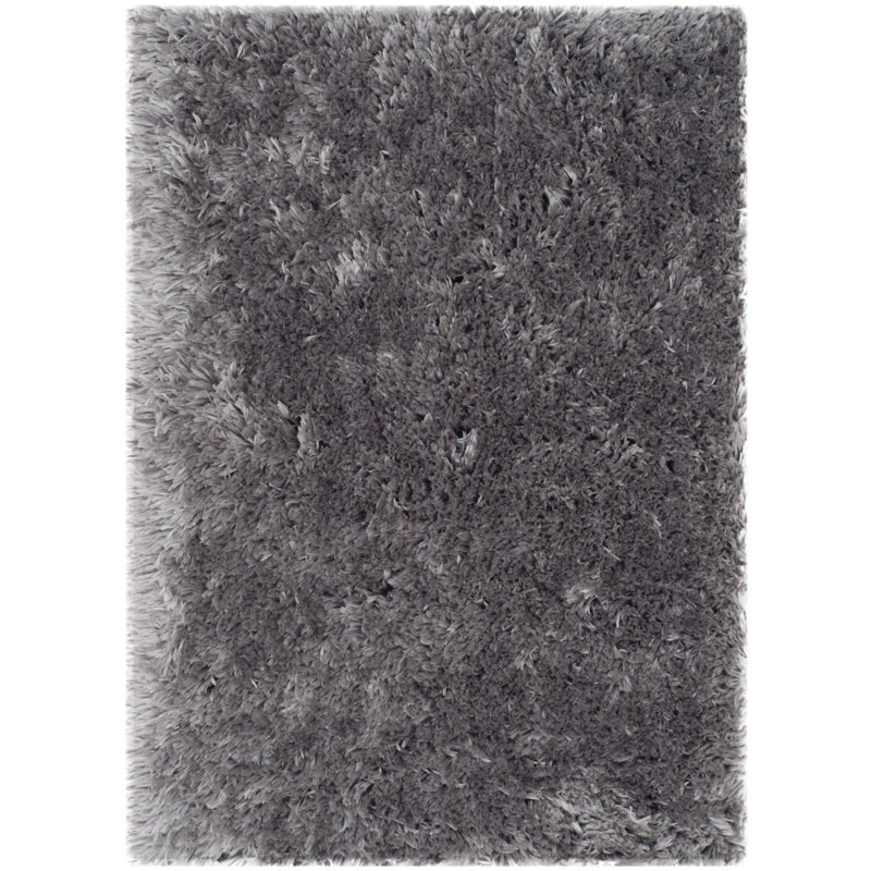 Canham Shag Hand Tufted Performance Solid Color Rug, Rectangle 2' x 3'