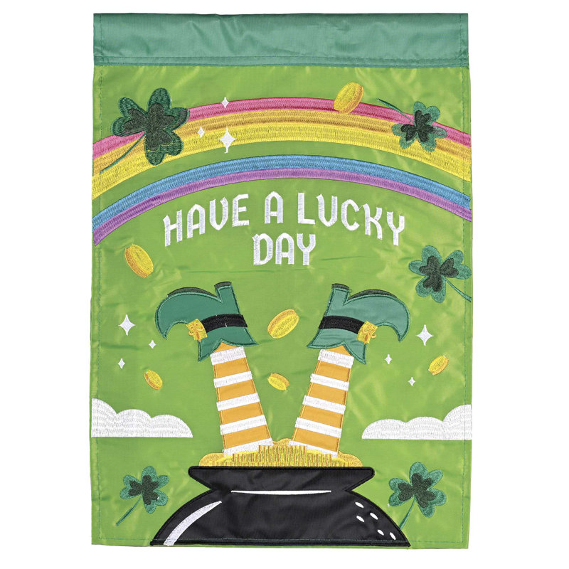 Drapeau «Have a Lucky Day» 13 x 18