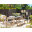 Damhan Solid Wood/Cement Outdoor Bench